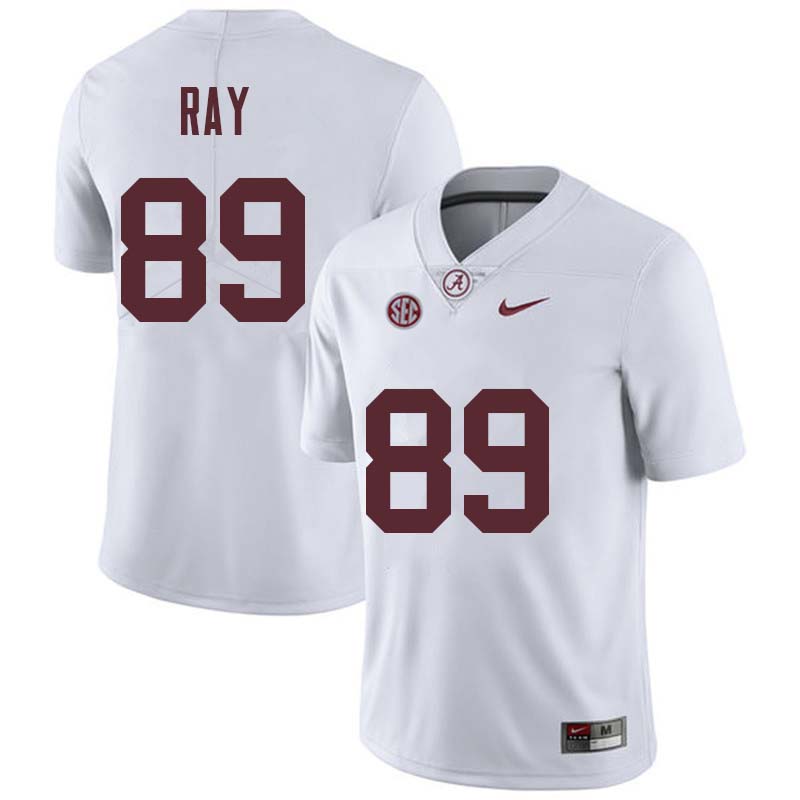 Men #89 LaBryan Ray Alabama Crimson Tide College Football Jerseys Sale-White - Click Image to Close